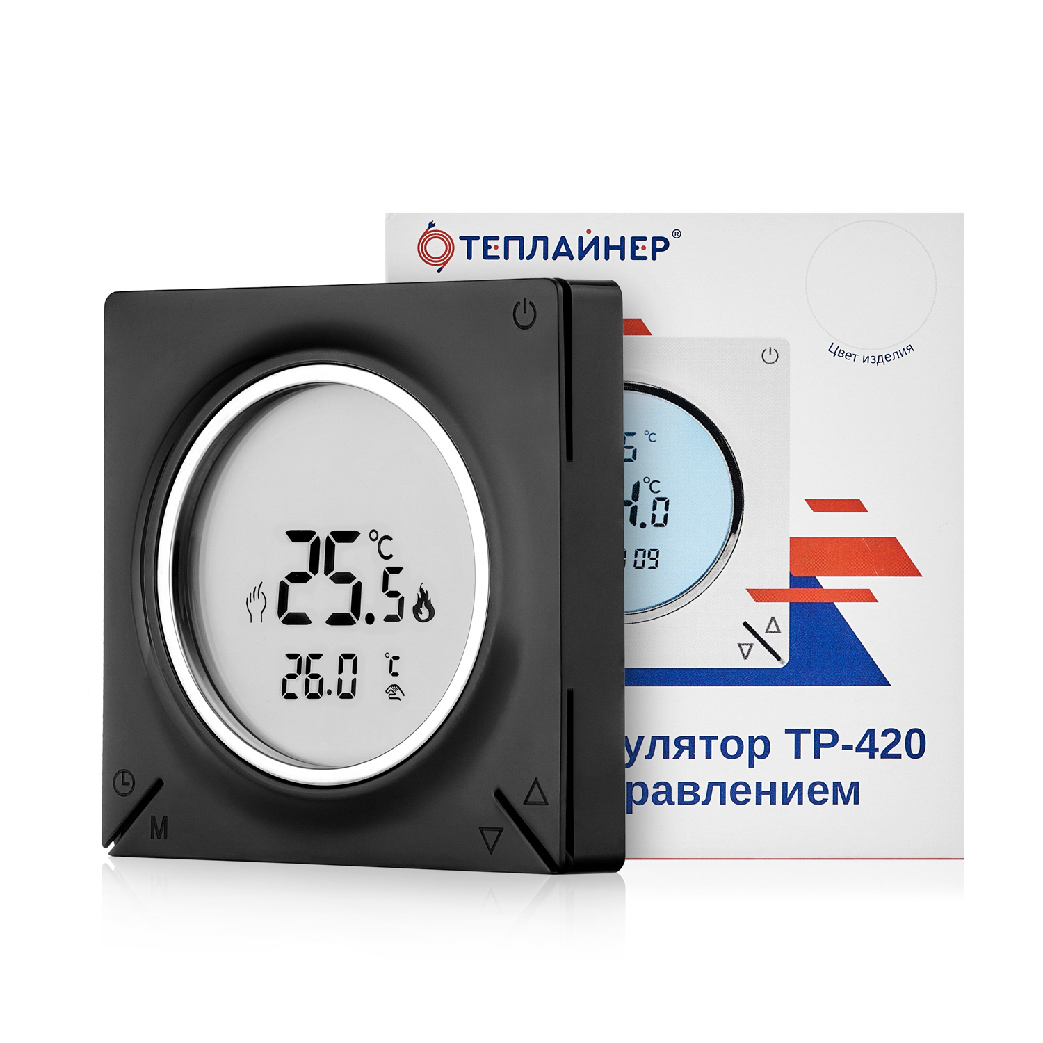 Тр 420. Salus PH 60. Салюс термоголовка черная.