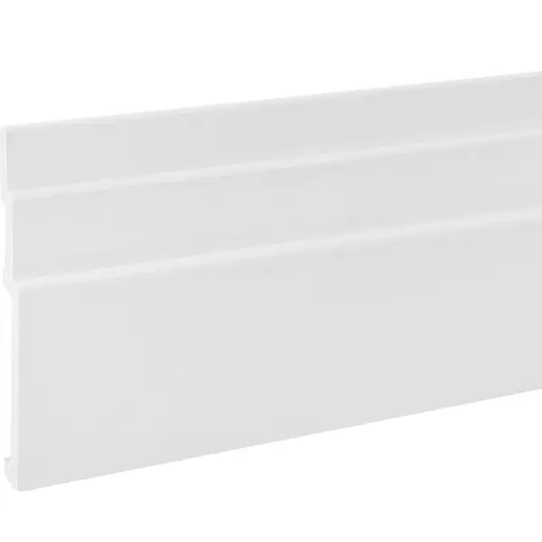 Плинтус напольный полистирол цвет белый 2000x13x100 мм