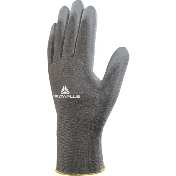 Перчатки трикотажные Delta Plus VE702PG размер 10, с полиуретановым покрытием химически стойкие нитриловые перчатки delta plus