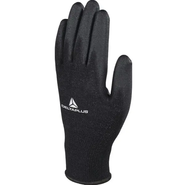 Перчатки трикотажные Delta Plus VE702PN размер 9, с полиуретановым покрытием химически стойкие нитриловые перчатки delta plus