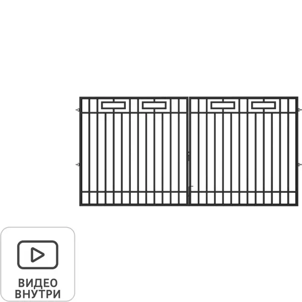 Ворота Спарта 4х2м с фурнитурой ворота ника 4х1 8 м без штакетника с калиткой