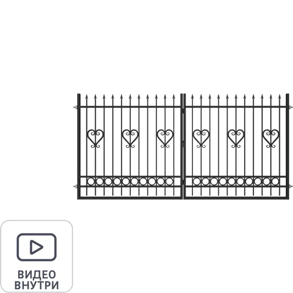 Ворота Миранда 3.6х1.9м с фурнитурой ворота