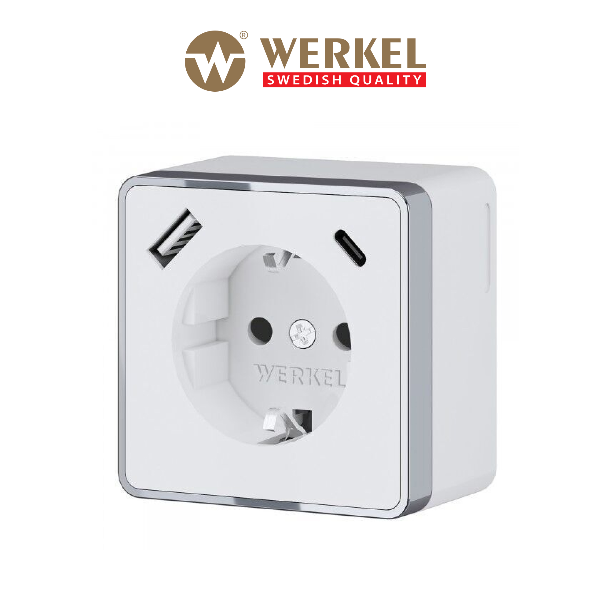 Розетка USB накладная Werkel Gallant W5071701 с заземлением со шторкой цвет  белый ✳️ купить по цене 2700 ₽/шт. в Твери с доставкой в интернет-магазине  Леруа Мерлен