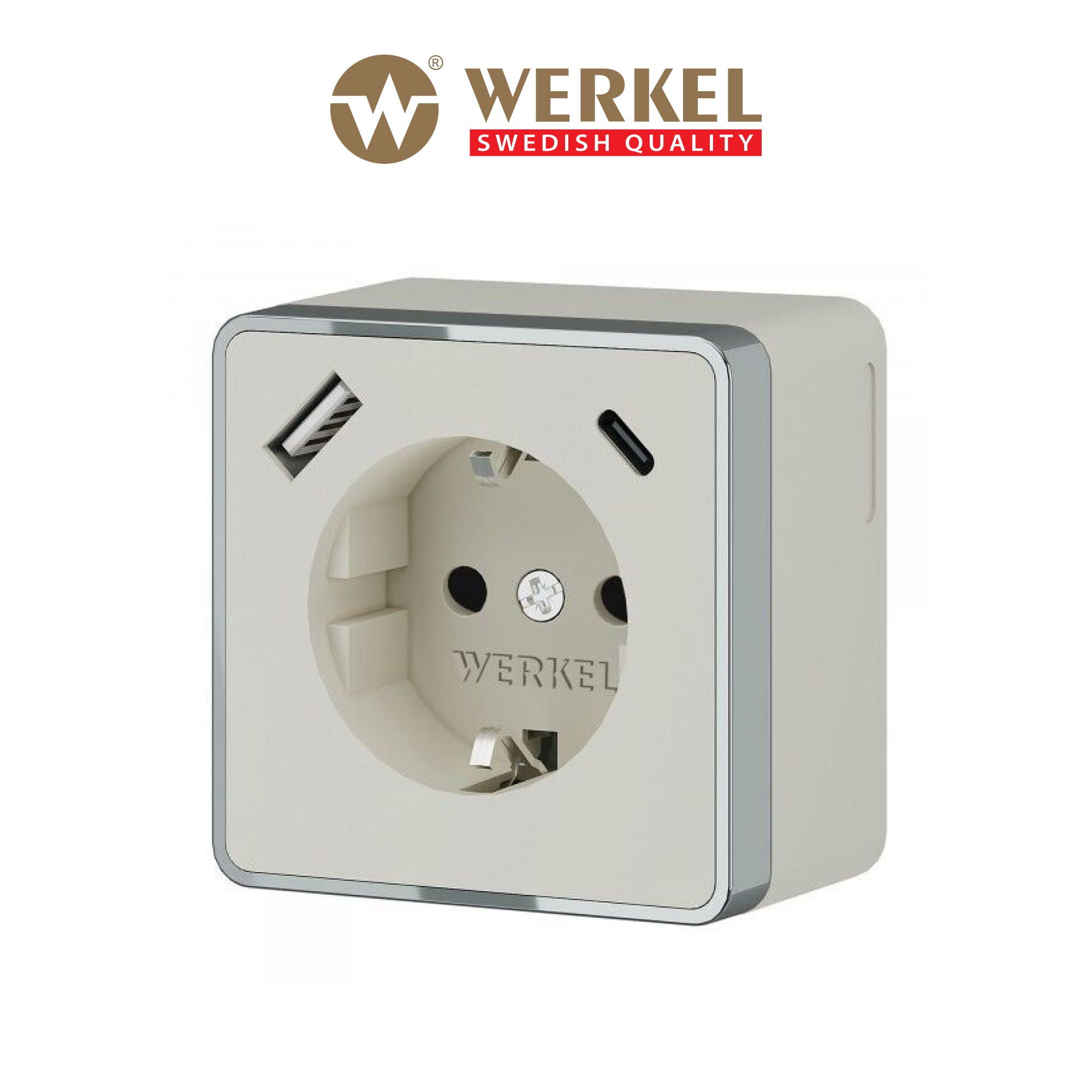 Розетка USB накладная Werkel Gallant W5071703 с заземлением со шторкой цвет  слоновая кость ✳️ купить по цене 2700 ₽/шт. в Пскове с доставкой в  интернет-магазине Леруа Мерлен