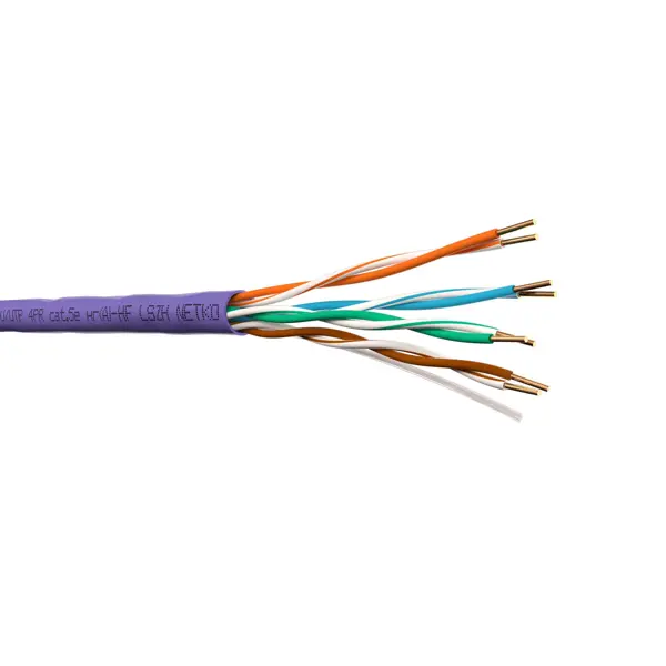 Кабель UTP 4 cat.5e 4x2x0.51 мм² 305 м кабель информационный itk lc1 c604 326 кат 6 f utp 4x2x23awg lszh внутренний 305м фиолетовый