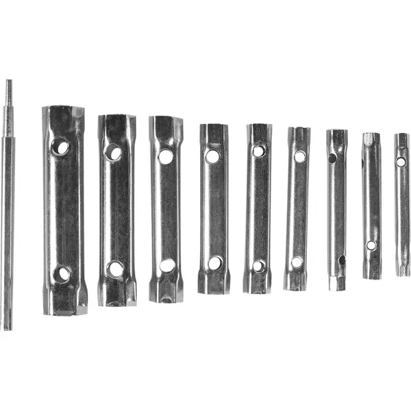 Набор ключей торцевых 3843 6-22 мм, 10 предметов набор спиральных головок jonnesway an040120 для демонтажа поврежденного крепежа