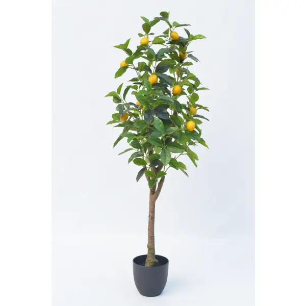 фото Искусственное растение лимонное дерево 130 см без бренда