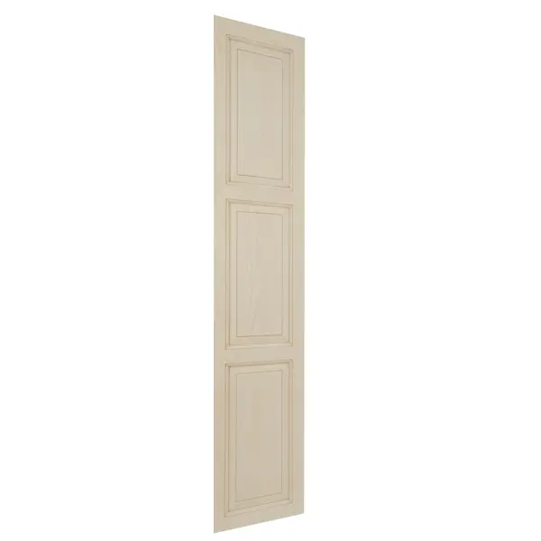 фото Дверь для шкафа delinia id невель 44.7x214.1 см массив ясеня цвет кремовый