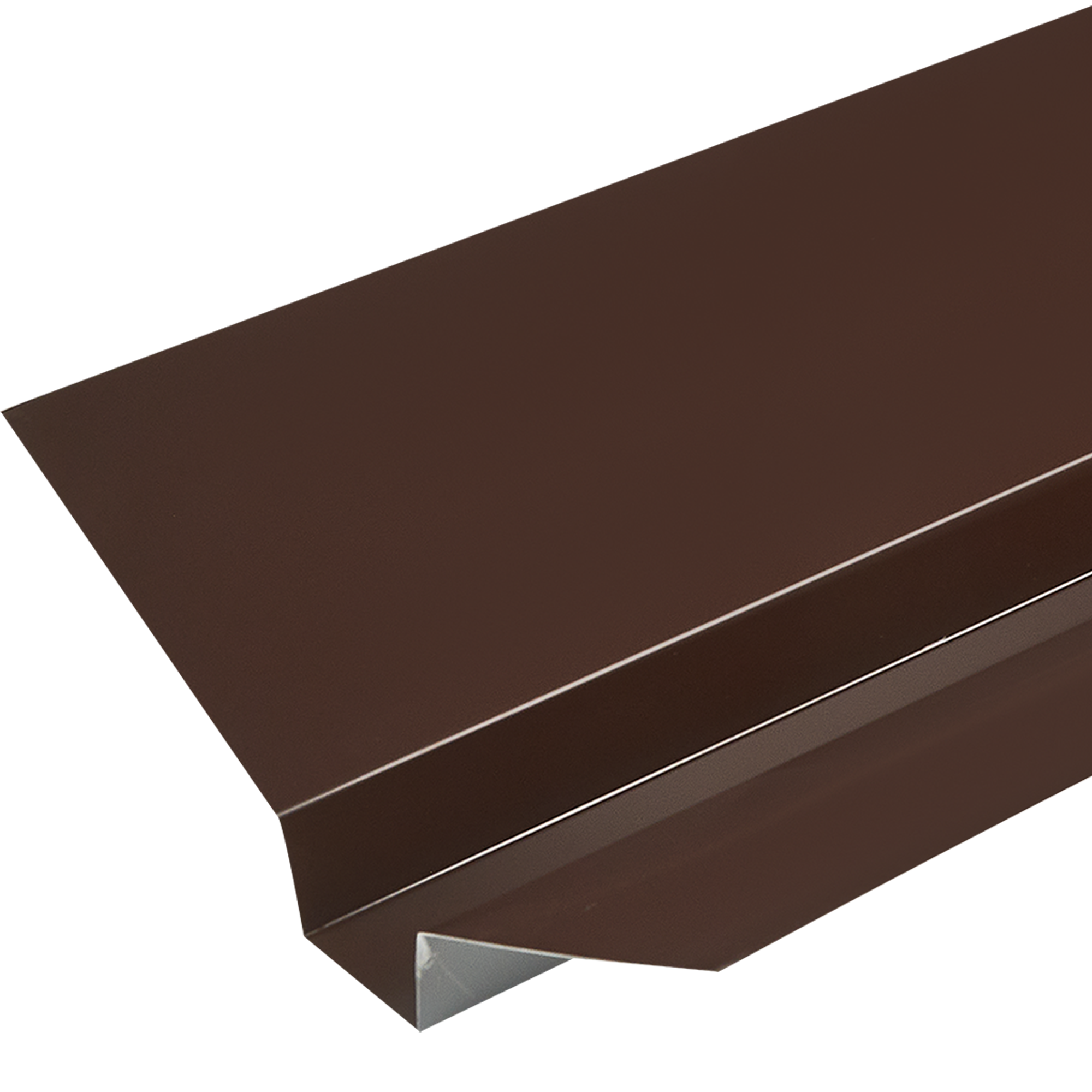 Ендова верхняя 130x50x130 мм 2 м RAL 8017 0.4 мм коричневый