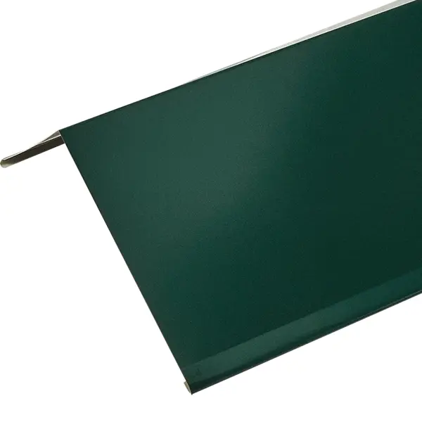 Конек плоский 146x146x2000 мм цвет зеленый конек плоский 150x150x2000 мм оцинкованный