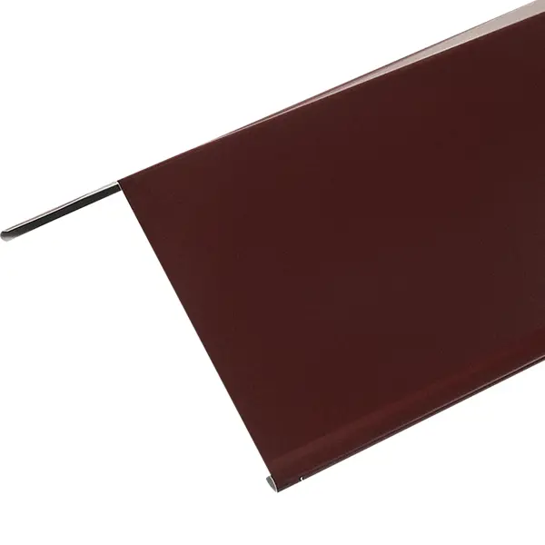 Конек плоский 146x146x2000 мм цвет красный конек плоский 146x146x2000 мм коричневый