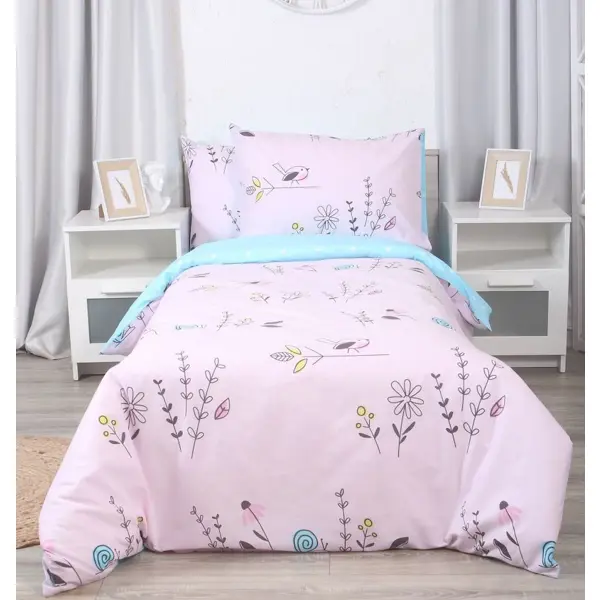 Комплект постельного белья Mona Liza Meadow полутораспальный поплин розовый ок искусственный 60 см полиуретан пластик душистый горошек meadow