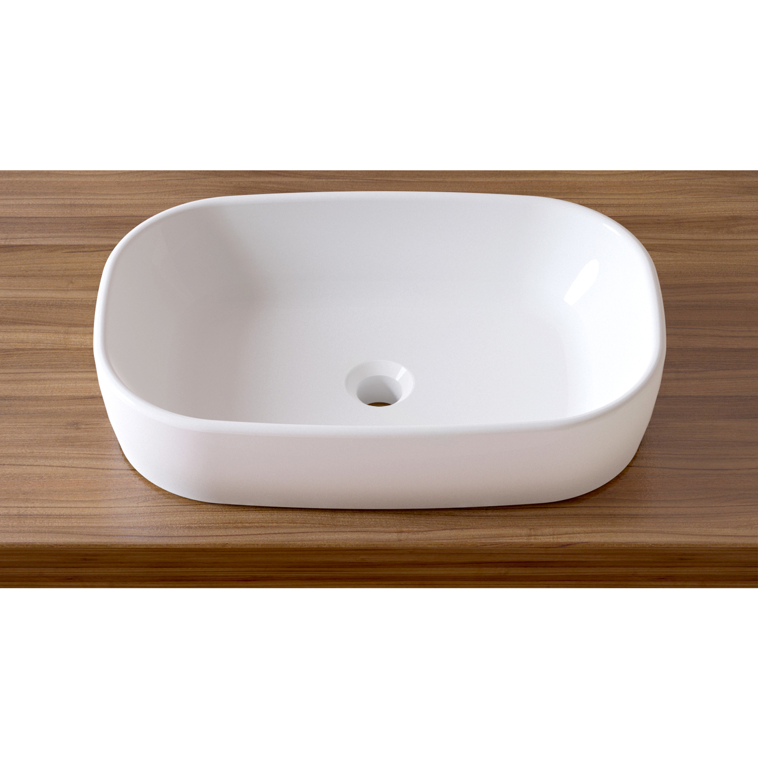 Накладная раковина Lavinia Boho Bathroom Sink 33311002 прямоугольная 54 см  фарфор цвет белый глянец ✳️ купить по цене 7992 ₽/шт. в Москве с доставкой  в интернет-магазине Леруа Мерлен