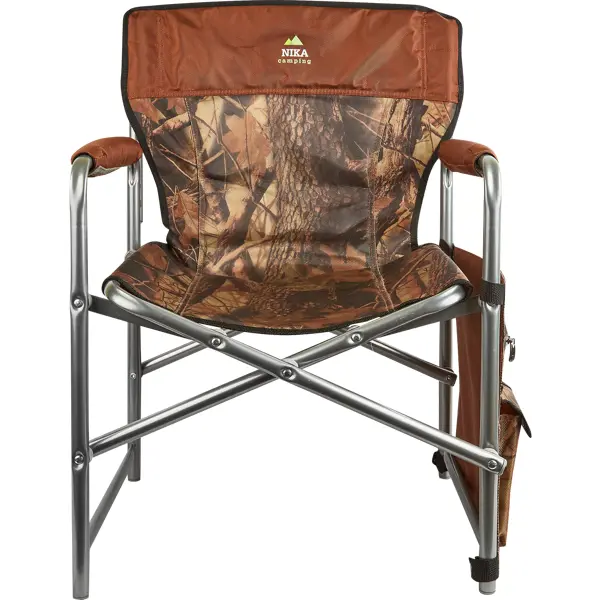 фото Кресло nika haushalt кс1/хк складное 75x50 см металл хайнт-коричневый без бренда
