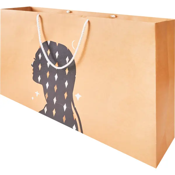 Пакет подарочный Отражение 55x37 см цвет оранжевый пакет подарочный с приколами