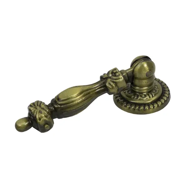 Ручка-кнопка мебельная Капля цвет бронза