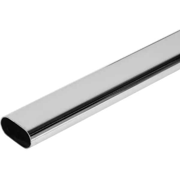 Труба стальная Palladium овальная 30x15 мм 2 м хром овальная ключевина для профильных дверей doorlock