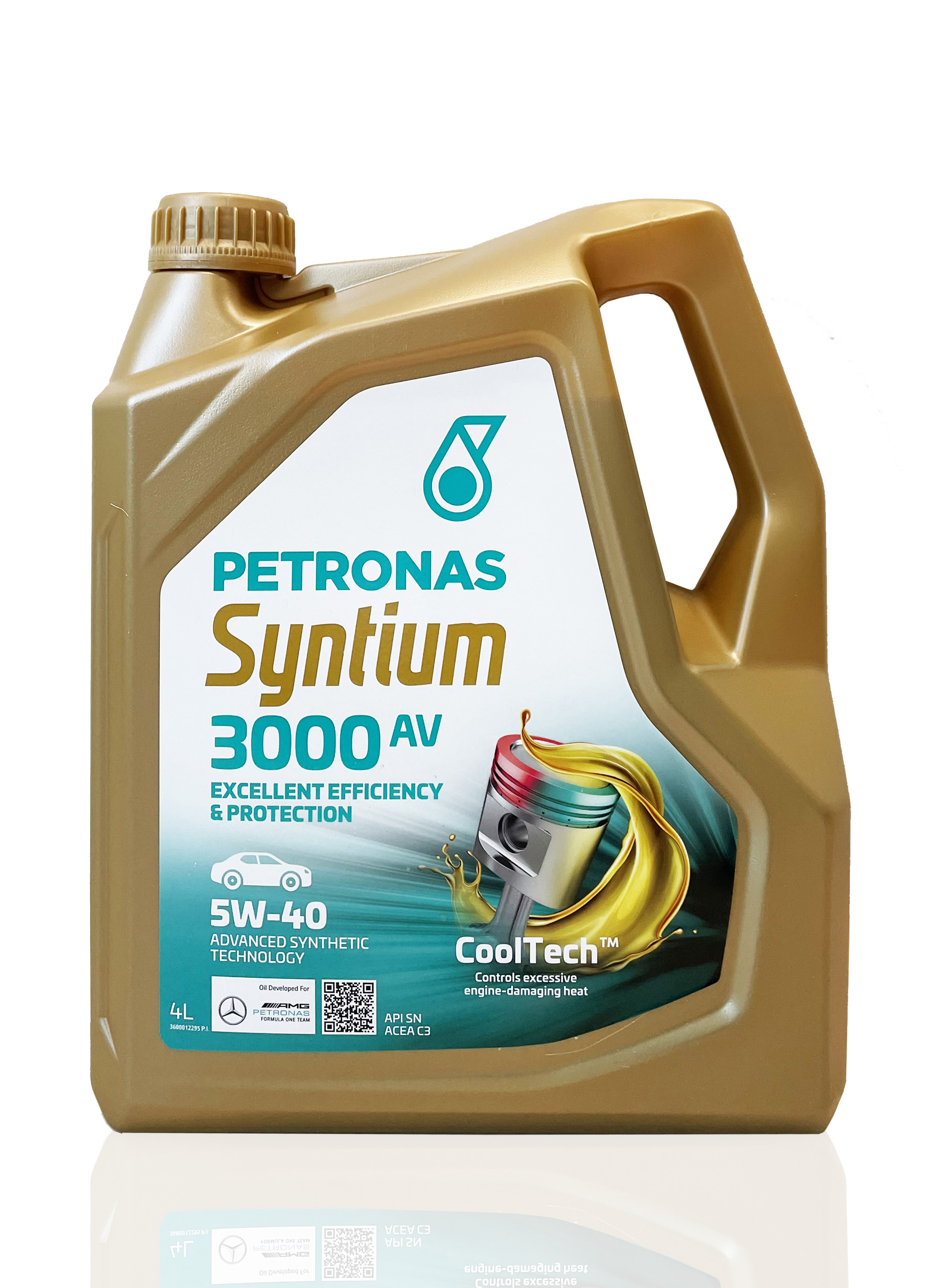 PETRONAS Моторное Масло Syntium 3000 Av Синт. 5w40, 4л/5