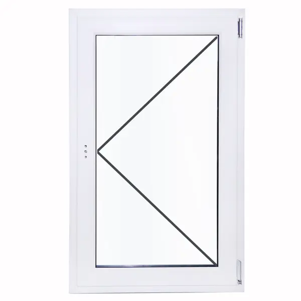 Окно пластиковое ПВХ VEKA одностворчатое 1100x700 мм (ВxШ) поворотное однокамерный стеклопакет белый/белый
