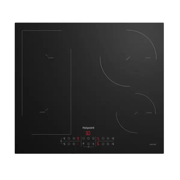 Индукционная варочная панель Hotpoint HB 1560B NE 59 см 4 конфорки цвет черный мезогель бустер 50 мл
