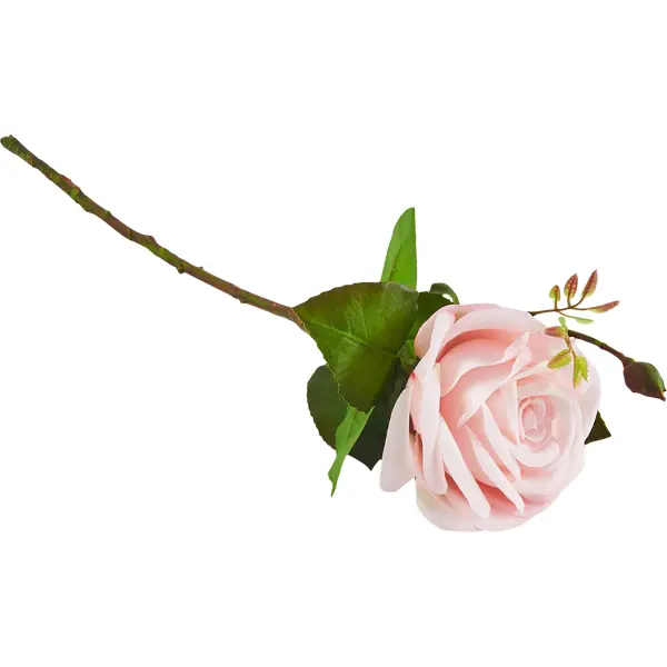 Искусственный цветок Роза Гран-При 43 см цвет розовый