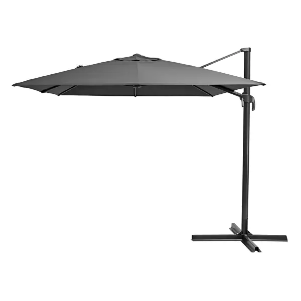 Зонт с боковой опорой Naterial Aura 281x386 h275 см прямоугольный темно-серый