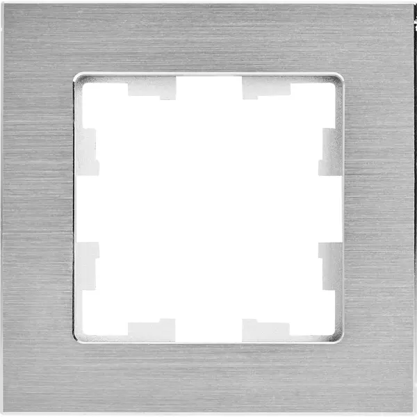 Рамка для розеток и выключателей IEK Brite 1 пост цвет алюминий рамка на 1 пост werkel favorit w0011118 4690389159541