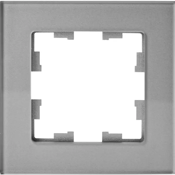 Рамка для розеток и выключателей IEK Brite 1 пост цвет серый рамка для розеток и выключателей iek brite 3 поста стекло