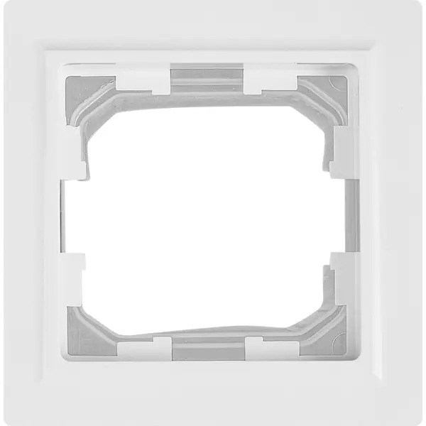Рамка для розеток и выключателей IEK Brite 1 пост цвет белый заглушка iek brite белый