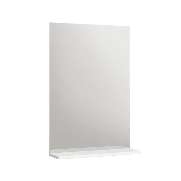 Зеркало для ванной ЛЦ Т-60 с полкой 60x74.6 см цвет белый зеркало шкаф comforty верона 75 дуб белый