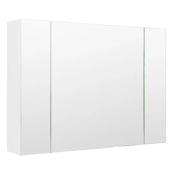 Шкаф зеркальный подвесной 80x72 см цвет белый зеркальный шкаф emmy вэла 50х60 левый белый wel50bel l