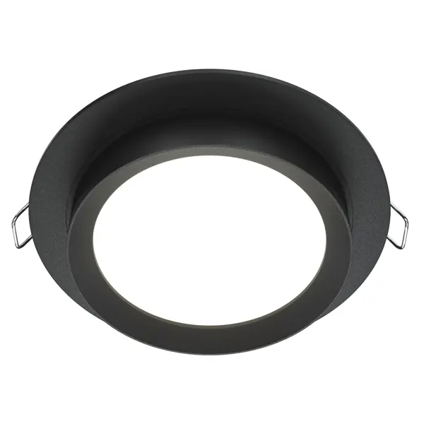 фото Светильник точечный встраиваемый voltega под отверстие 95 мм 4 м² цвет черный без бренда