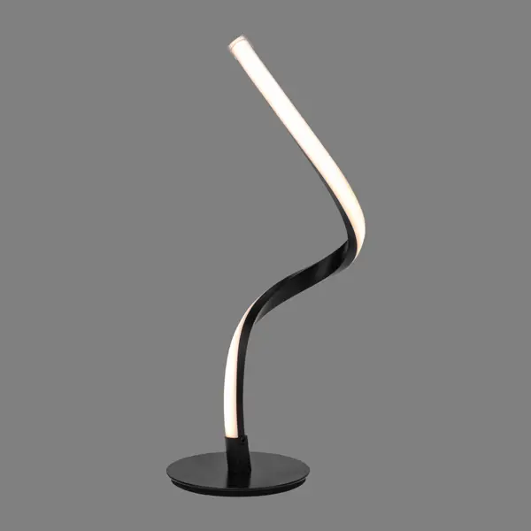 фото Настольная лампа светодиодная rexant spiral duo теплый белый свет, цвет черный