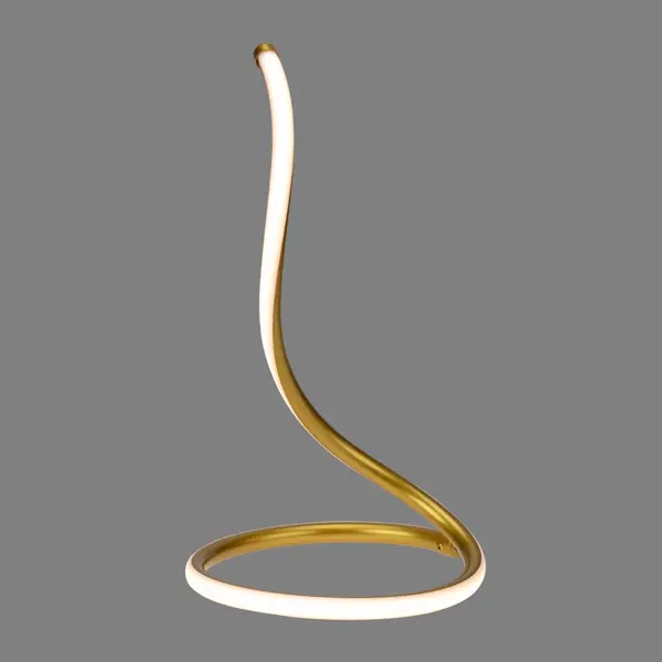 фото Настольная лампа светодиодная rexant spiral uno теплый белый свет цвет золотой