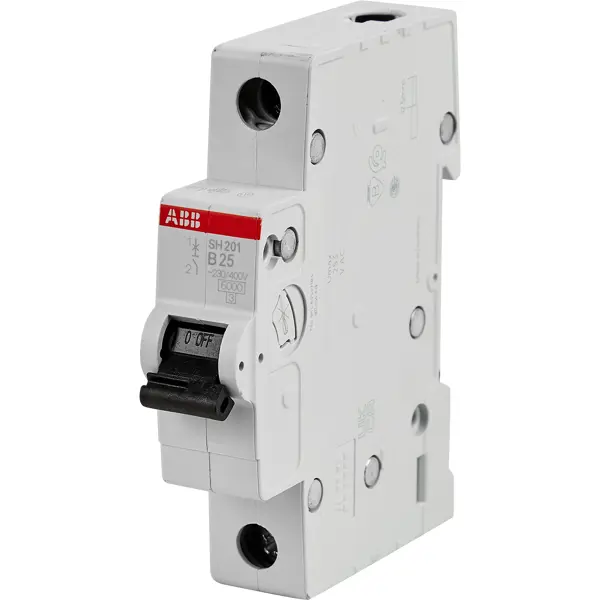 Автоматический выключатель ABB SH201 1P C25 А 6 кА автоматический дозатор электрического водяного насоса