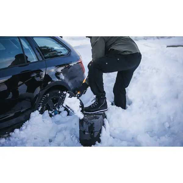 фото Лопата для уборки снега plantic auto 98.5 см полипропилен с черенком