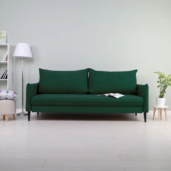 Цветные диванные подушки для зеленого дивана