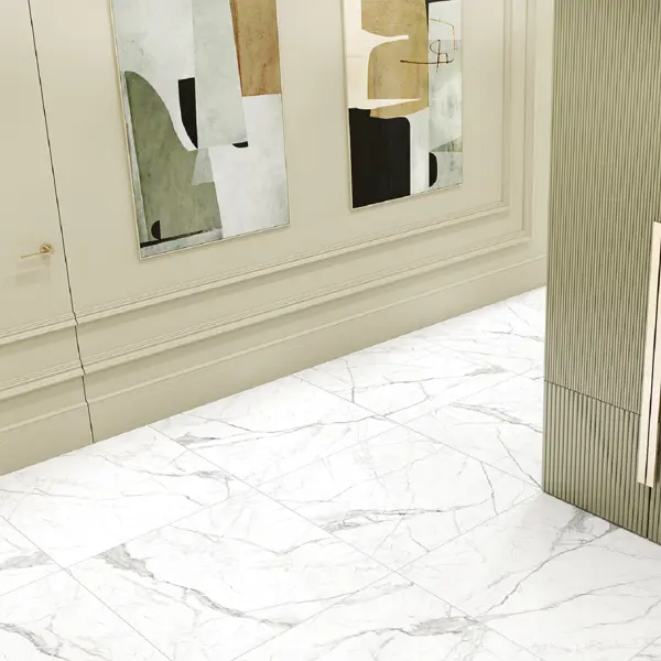 Керамогранит Alma Ceramica Laurent 60x60 см 1.8 м² матовый цвет бело-серый