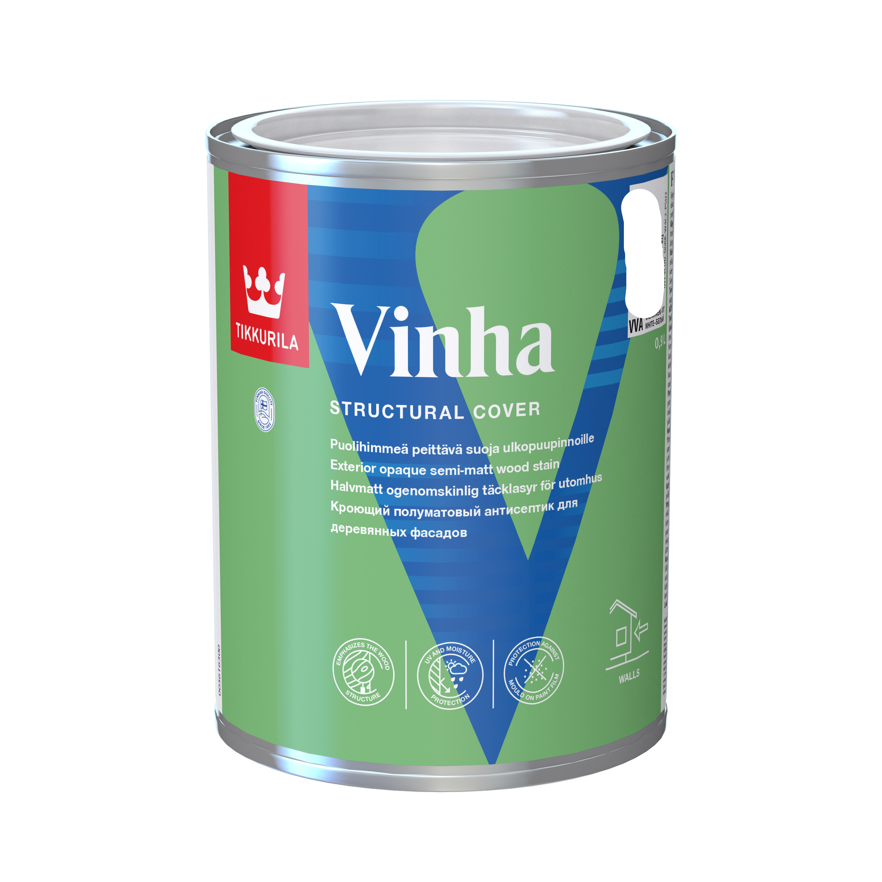 Антисептик Tikkurila Vinha 0.9 л ✳️ купить по цене 1578 ₽/шт. в Красноярске  с доставкой в интернет-магазине Леруа Мерлен