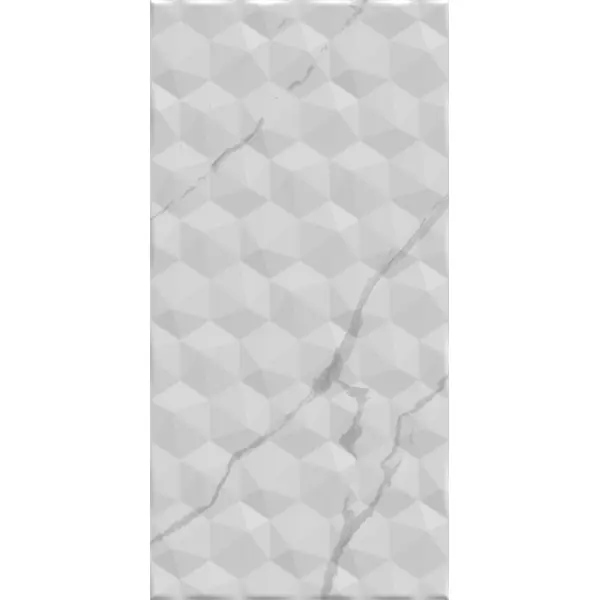 Плитка настенная Axima Монако 25x50 см 1.25 м² матовая цвет белый рельеф вставка настенная axima эльба d1 25x50 см матовая полоски