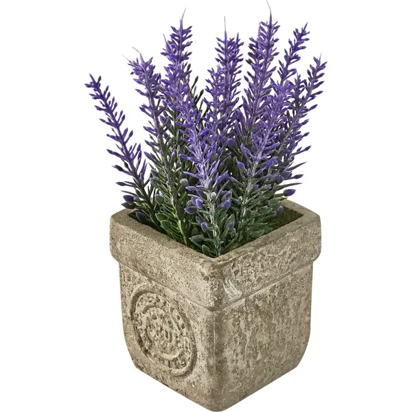 Искусственное растение Лаванда пластик 16 см растение искусственное 16 см в крафте полиэстер бумага лаванда lavender