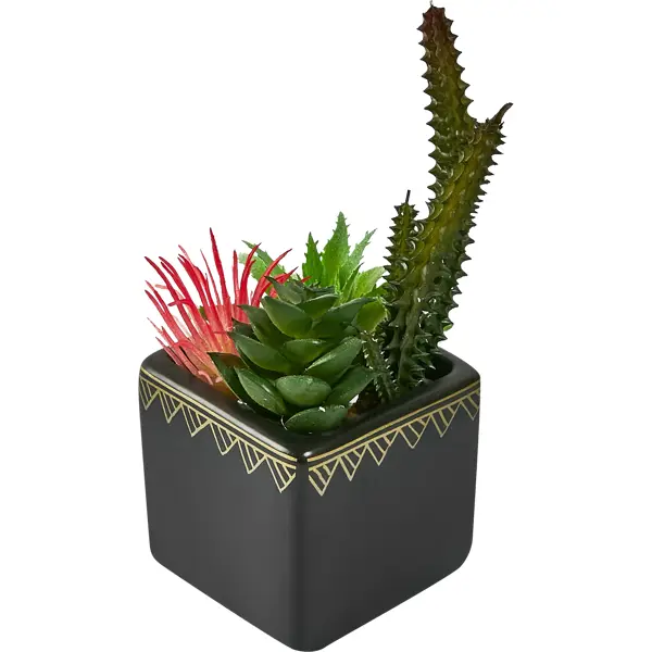 Искусственное растение Суккулент пластик 17 см растение искусственное конэко о декоративный суккулент 11 см