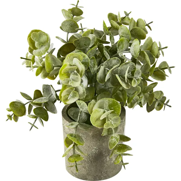 Искусственное растение Эвкалипт пластик 22 см искусственное растение эвкалипт ветка h50 см полиэстер зеленый
