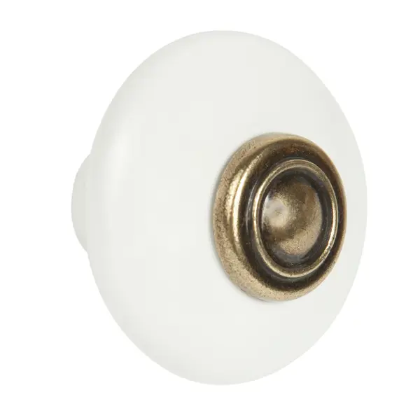 Ручка-кнопка мебельная 211 цвет белый кнопка смыва ideal standard oleas m2 белый r0121ac