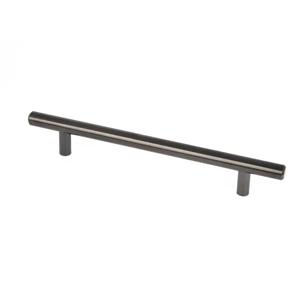 Ручка-рейлинг мебельная Prz металл D12 160 мм цвет черный никель