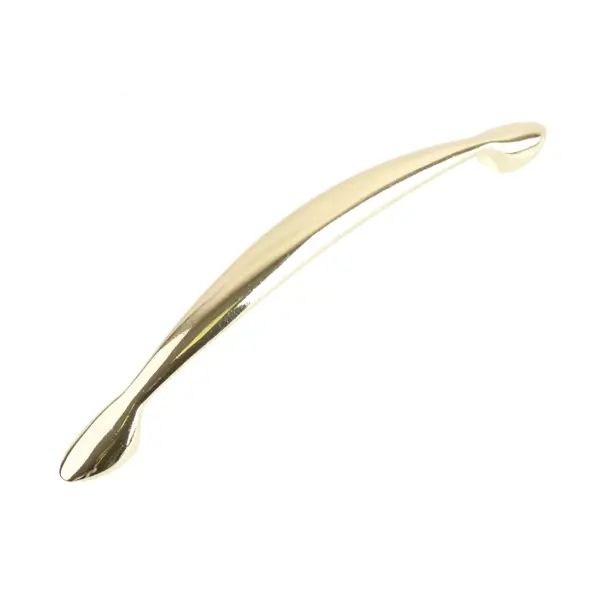 Ручка-скоба мебельная 128 мм, цвет золото ручка ракушка мебельная larvij l4 020 076go 760 мм золото