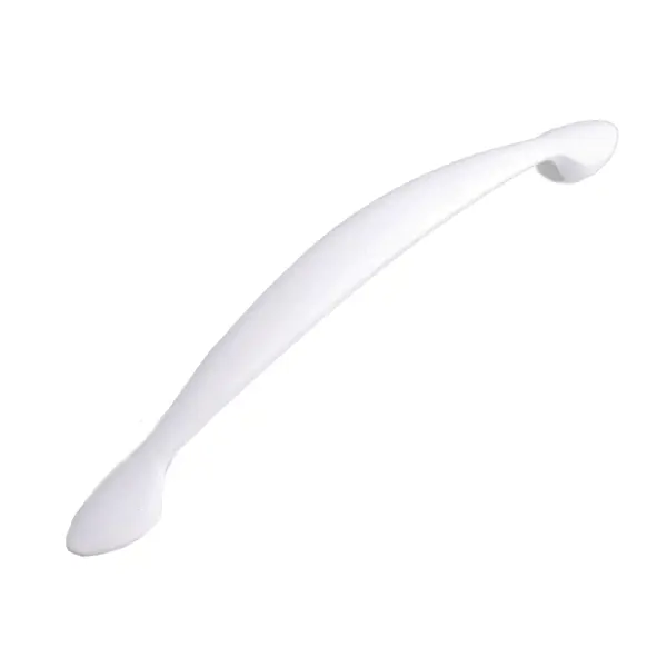 Ручка-скоба мебельная 128 мм, цвет белый ручка скоба изогнутая мебельная 128 мм