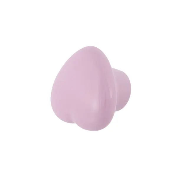 Ручка-кнопка мебельная Porcellana Stella керамика цвет розовый