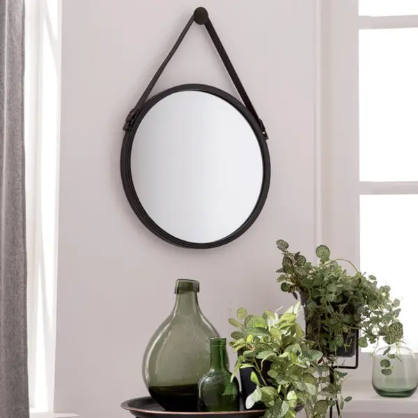 Зеркало декоративное Inspire Barbier круг 41 см цвет чёрный зеркало декоративное celia круг 68 см