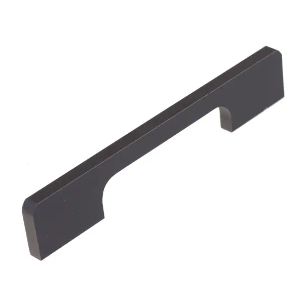 Ручка-скоба узкая мебельная 128 мм, цвет черный ручка балконная двусторонняя узкая с ключом